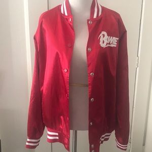 Red satin Bowie jacket